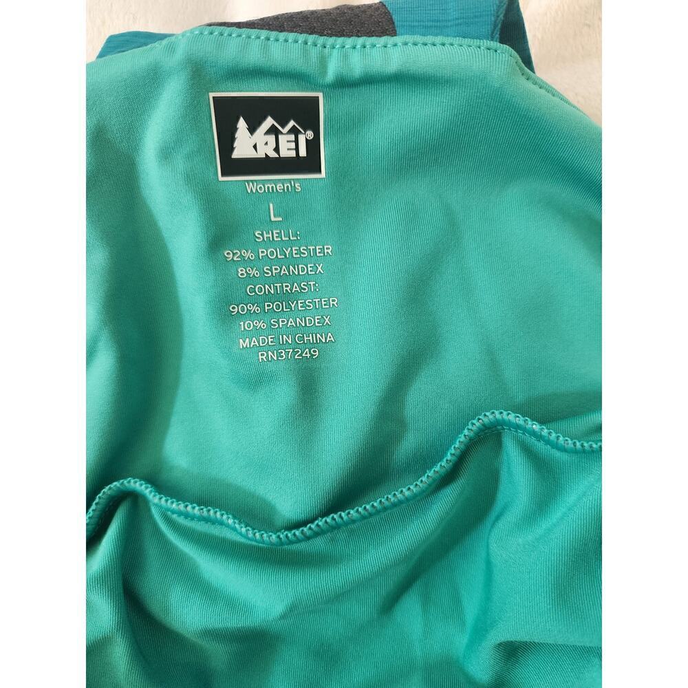 REI Co-Op Athletic Tank sz L Floral camping hiking granola girl gorpcore - Picture 6 of 7